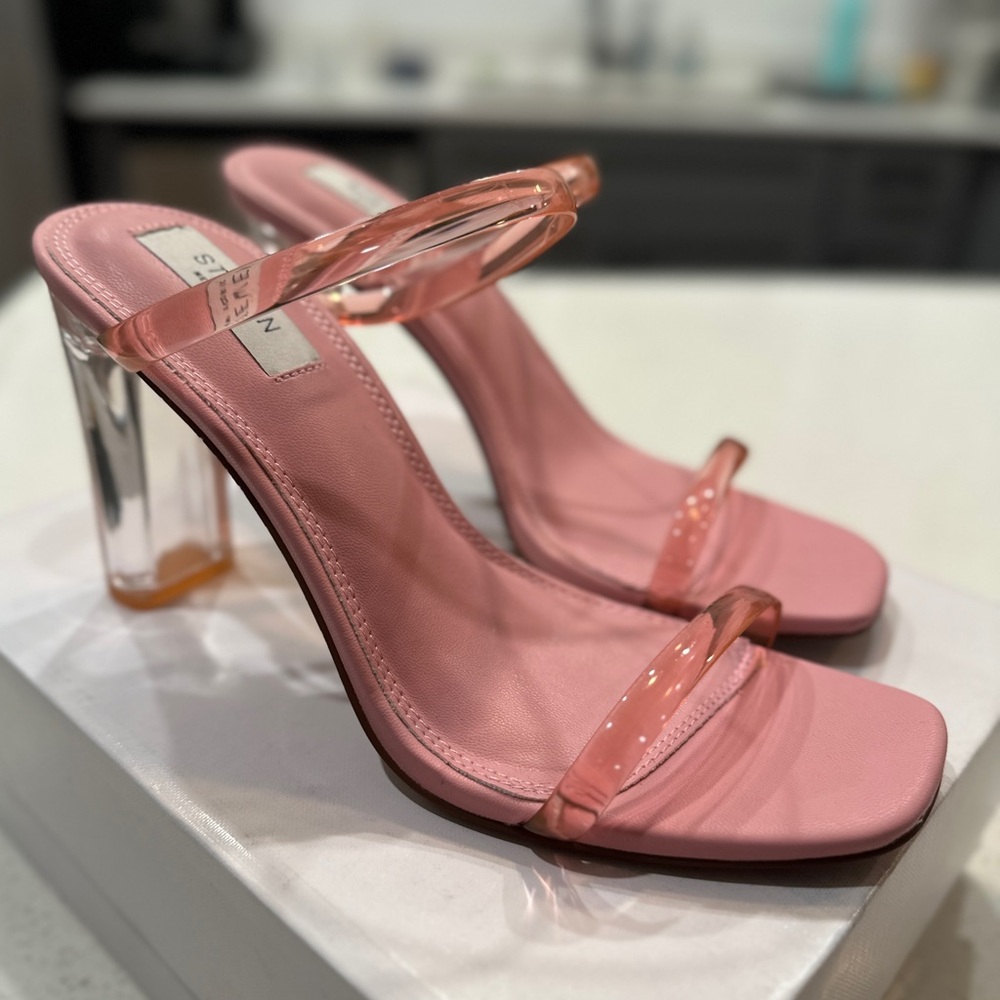 Steven by Steve Madden Jercy sandal, pink, Sz 8.5